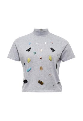 LOST INK  GEM STUDDED TEE